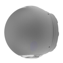 LED Wall Light Round Grey Body