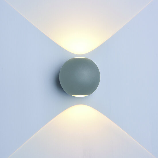 Optonica LED Wall Light Round Grey Body - Perfect lighting for any space