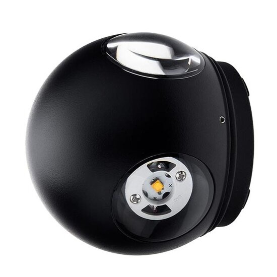 Optonica LED Wall Light Round 4 Diods Black Body - Éclairage parfait pour chaque espace