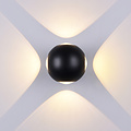 Optonica LED Wall Light Round 4 Diods Black Body - Éclairage parfait pour chaque espace