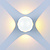 Optonica LED Wall Light Round 4 Diods White Body