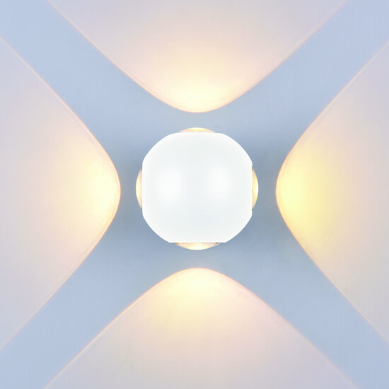 Optonica LED Wall Light Round 4 Diods White Body - Éclairage parfait pour chaque espace