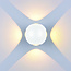 Optonica LED Wall Light Round 4 Diods White Body - Perfecte verlichting voor elke ruimte