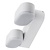 Optonica LED Wall Light Epistar 2x6W White Body Rotatable