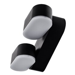 LED Wall Light Epistar 2x6W Black Body Rotatable