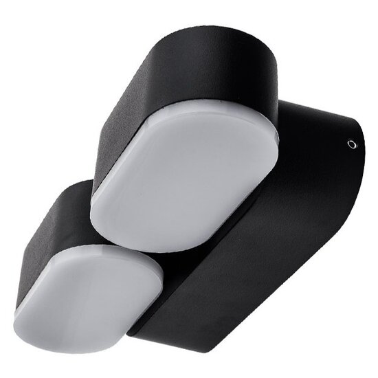 Optonica LED Wall Light Epistar 2x6W Black Body Rotatable - Iluminación mural ajustable para cualquier espacio