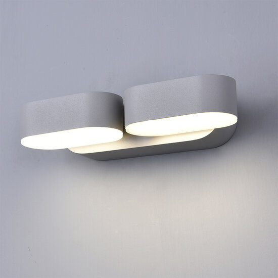 Optonica LED Wall Light Epistar 2x6W Grey Body Rotatable - Iluminación mural ajustable para cualquier espacio