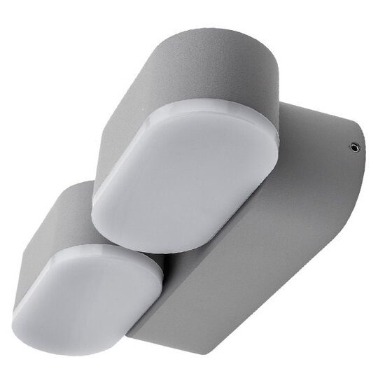 Optonica LED Wall Light Epistar 2x6W Grey Body Rotatable - Iluminación mural ajustable para cualquier espacio