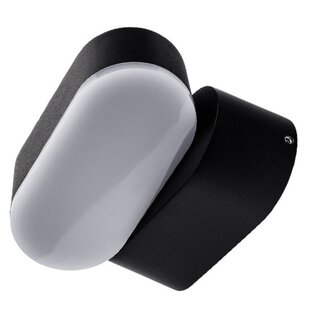 LED Wall Light Epistar 6W Black Body Rotatable