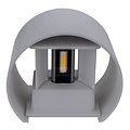 Optonica LED Wall Light Grey Body Round - Créez une ambiance moderne dans votre espace