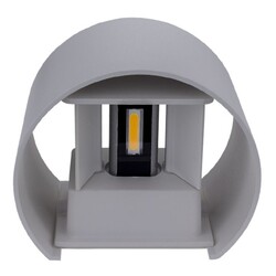 LED Wall Light Grey Body Round