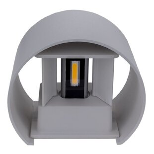 LED Wall Light Grey Body Round