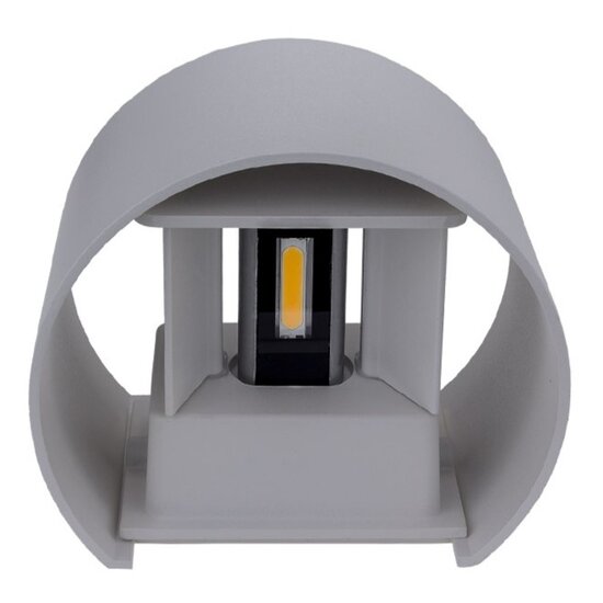 Optonica LED Wandlampe Grauer Körper Rund - Schaffen Sie eine moderne Atmosphäre in Ihrem Raum