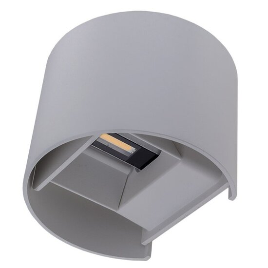 Optonica LED Wall Light Grey Body Round - Creëer een moderne sfeer in uw ruimte