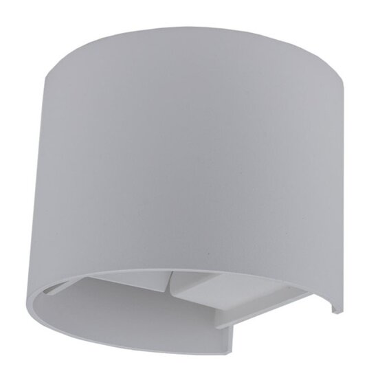 Optonica LED Wall Light Grey Body Round - Create a modern ambiance in your space