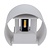 Optonica LED Wall Light White Body Round