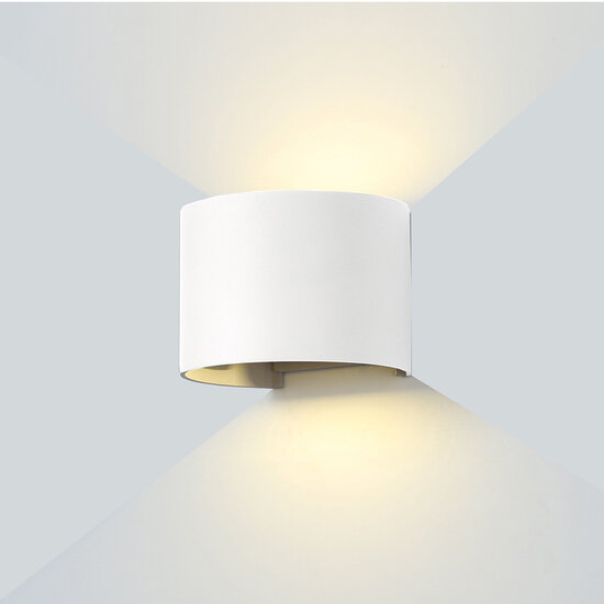 Optonica LED Wall Light White Body Round - Beleuchten Sie Ihren Raum mit Stil