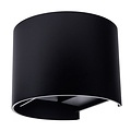 Optonica LED Wall Light Black Body Round - Create a modern ambiance in your space