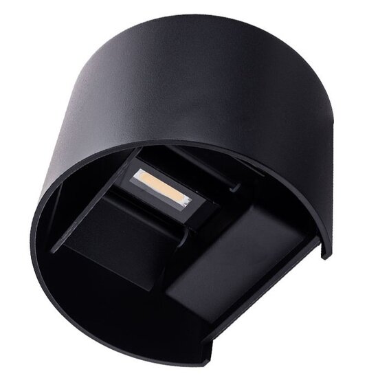 Optonica LED Wall Light Black Body Round - Creëer een moderne sfeer in uw ruimte