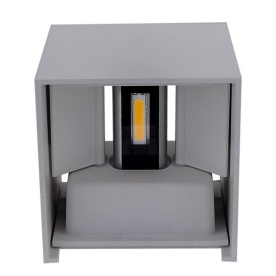 Optonica LED Wall Light Grey Body Square - Beleuchten Sie Ihren Raum stilvoll