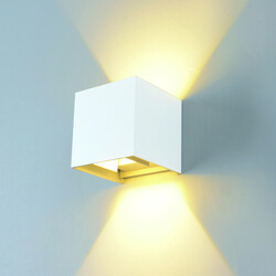 LED Wall Light White Body Square