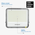 Optonica LED SMD Floodlight 150W Grey Body IP65 with 100cm Cable - Ideal para iluminación exterior