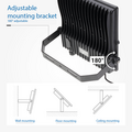Optonica LED Floodlight Black IP66 IK08 - Ideal para Espacios Exteriores