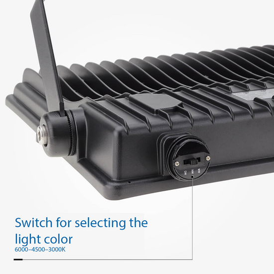 Optonica LED Floodlight Black IP66 IK08 - Ideal for Outdoor Spaces