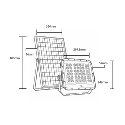 LED Solar Floodlight 2700LM 20Ah CCT IP65
