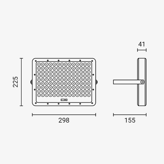 Optonica LED Flood Light with Solar Panel - Sustainable outdoor lighting solution