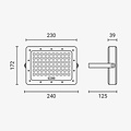 Optonica LED Flood Light with Solar Panel - Sustainable Outdoor Lighting