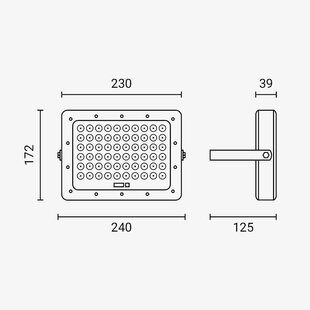 LED Flood Light with Solar Panel