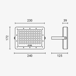 LED Flood Light with Solar Panel