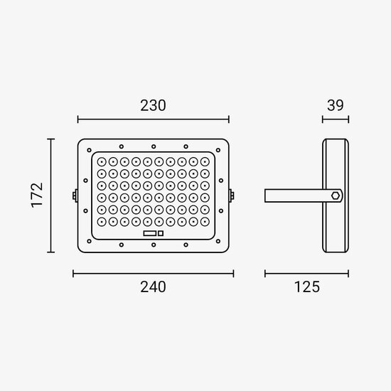 Optonica LED Flood Light with Solar Panel - Nachhaltige Außenbeleuchtungslösung