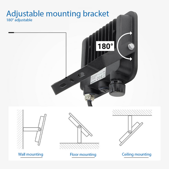 Optonica LED SMD Floodlight 30W CCT - Ideal für Außenbeleuchtung