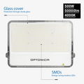 Optonica LED SMD Floodlight 500W Grey Body IP65 with 100cm Cable - Ideal para iluminación exterior