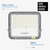 Optonica LED SMD Floodlight 50W Grey Body IP65 with 100cm Cable