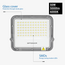 Optonica LED SMD Floodlight 50W Grey Body IP65 with 100cm Cable - Ideal para Iluminación Exterior