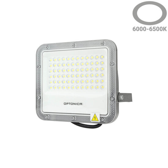 Optonica LED SMD Floodlight 50W Grey Body IP65 with 100cm Cable - Ideal para Iluminación Exterior