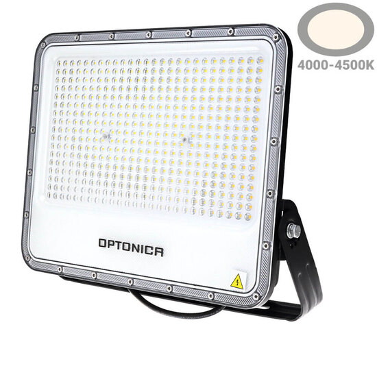 Optonica LED SMD Floodlight Black Body IP65 - Éclairage idéal pour les espaces extérieurs