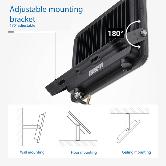 Optonica LED SMD Floodlight Black Body IP65 - Perfekte Beleuchtung für Außenbereiche