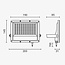 Optonica LED SMD Floodlight Black Body IP65 - Perfect voor buitenverlichting