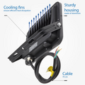 Optonica LED SMD Floodlight Black Body IP65 - Perfect voor buitenverlichting