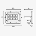Optonica LED SMD Floodlight Black Body IP65 - Perfect voor buitenverlichting