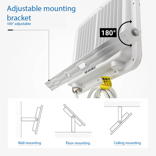 Optonica LED SMD Floodlight White Body IP65 - Ideal para Iluminación Exterior
