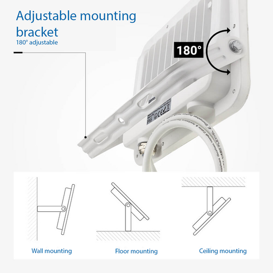Optonica LED SMD Floodlight White Body IP65 - LUMILEDS Chip para iluminación exterior potente
