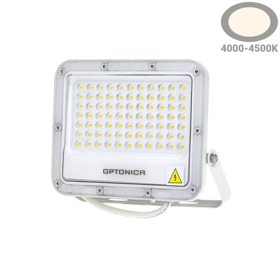 Optonica LED SMD Floodlight White Body IP65 - LUMILEDS Chip para iluminación exterior potente