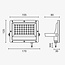 Optonica LED SMD Floodlight White Body IP65 - LUMILEDS Chip para iluminación exterior potente