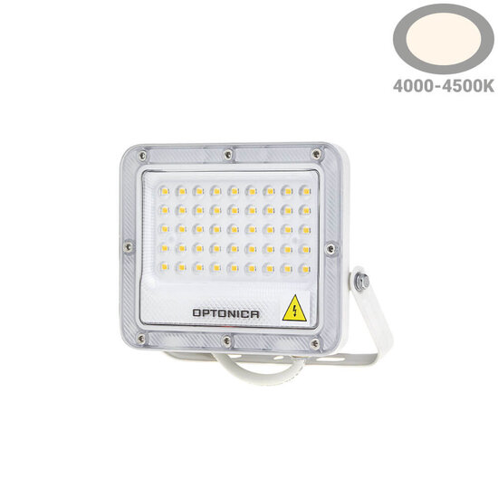 Optonica LED SMD Floodlight White Body IP65 - LUMILEDS Chip para iluminación exterior potente