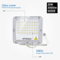 Optonica LED SMD Floodlight White Body IP65 - Ideal para Iluminación Exterior